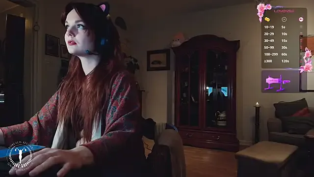 Curious Borealisatelier getting naked and peaking with her favored vibrating toys Borealisatelier from StripChat